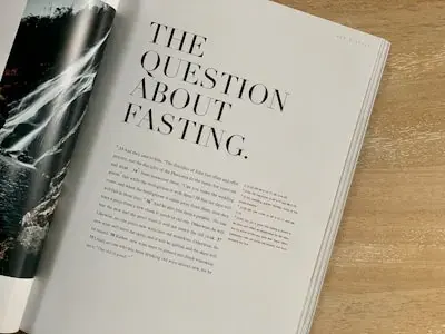 βιβλίο που λέει για fasting